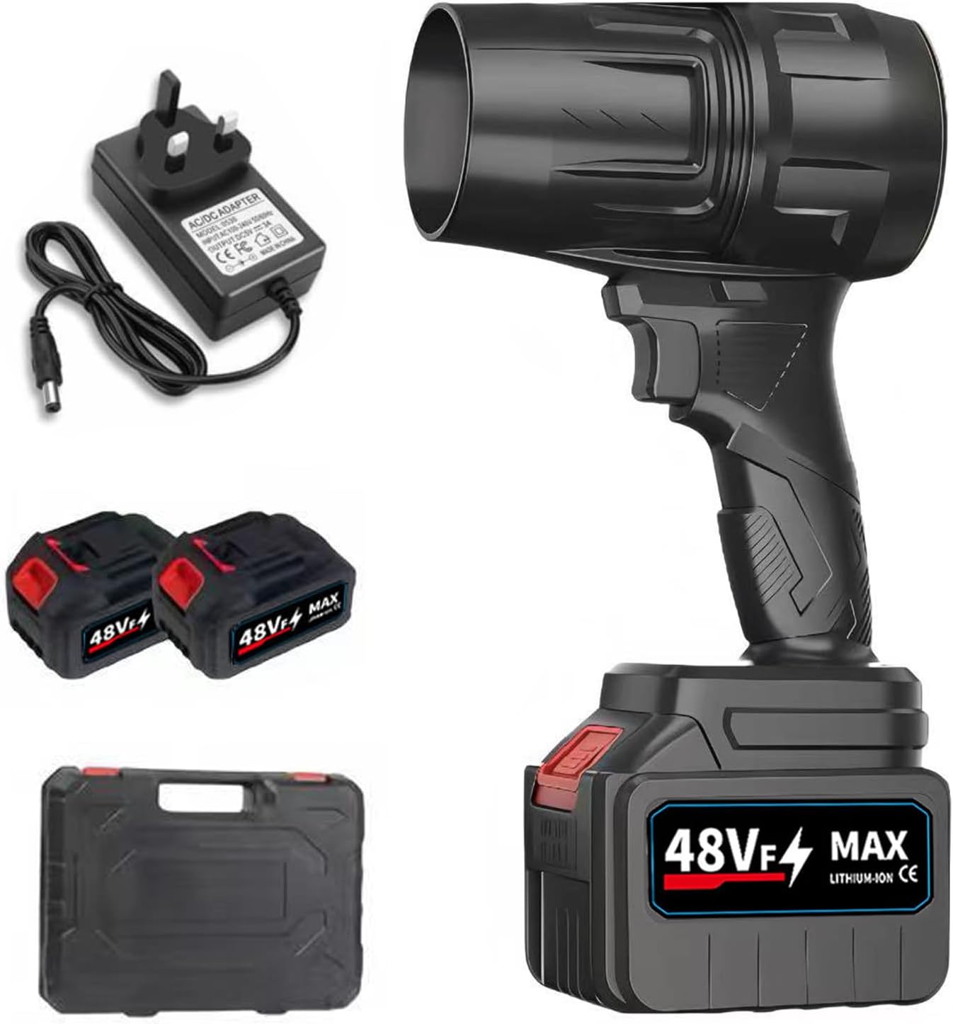 Cordless Leaf Blower with 2 Batteries – Turbo Jet Power for Efficient Outdoor Cleaning KSA | منفاخ أوراق لاسلكي ببطاريتين قابلتين للشحن بقوة توربو جيت للتنظيف الخارجي الفعّال في السعودية