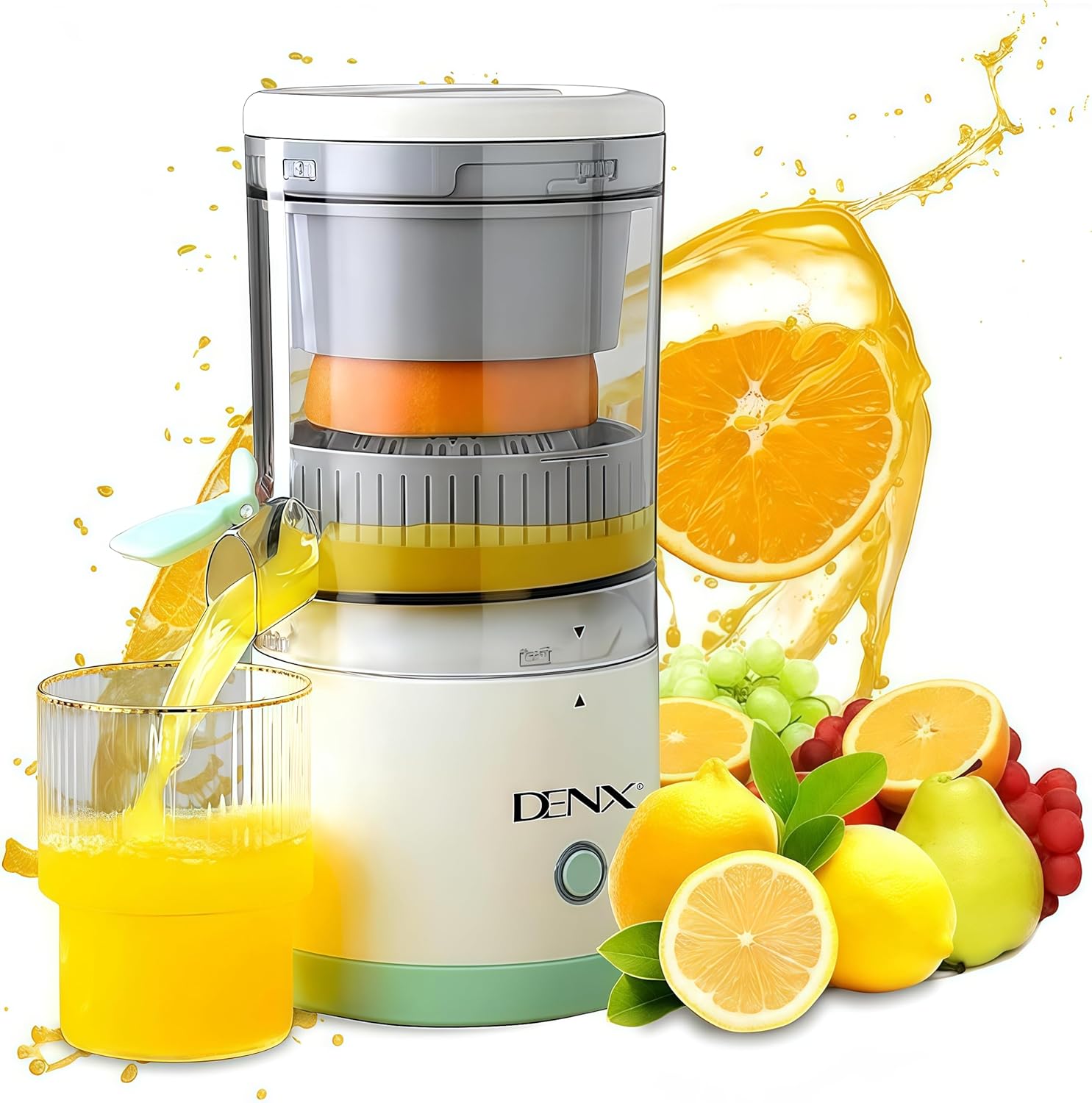 Electric Citrus Juicer 45 W USB Rechargeable – Portable Automatic Fruit Juicer KSA | عصارة فواكه حمضية كهربائية بقدرة 45 واط قابلة للشحن عن طريق USB محمولة وأوتوماتيكية في السعودية
