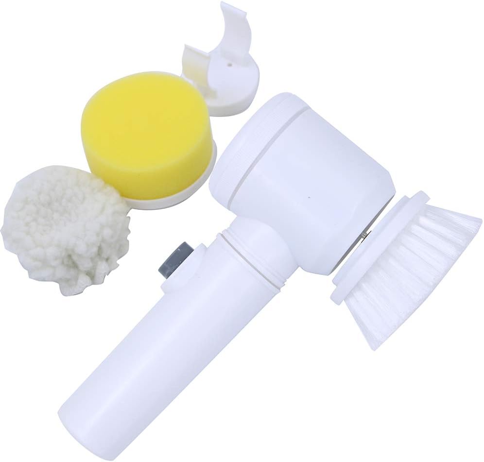 Electric Cleaning Brush 5‑in‑1 – Battery Powered Multi‑Purpose Scrubber KSA | فرشاة تنظيف كهربائية 5 في 1 متعددة الاستخدامات تعمل بالبطارية في السعودية