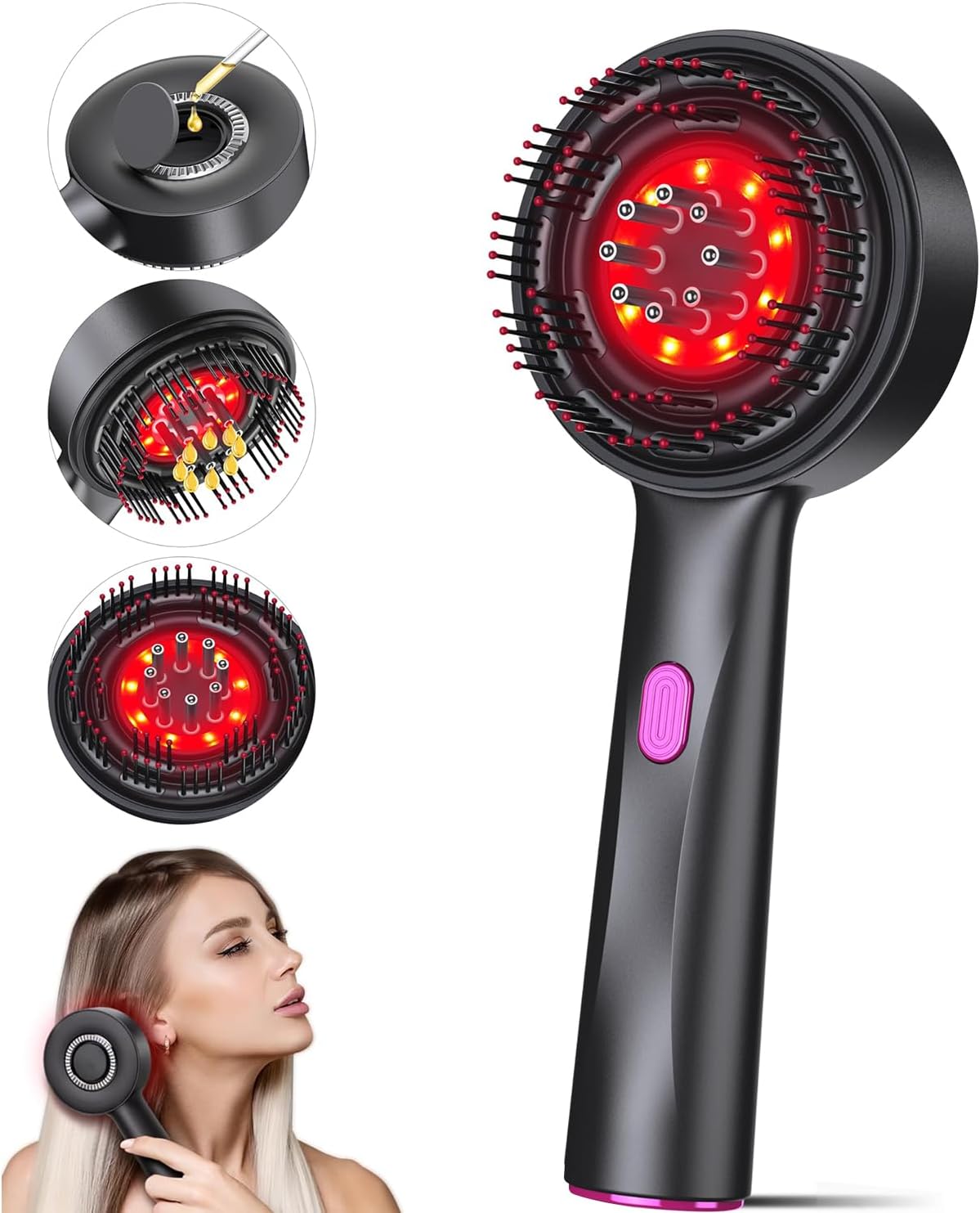 Shiatsu Scalp Massager Electric Waterproof – Deep Head Massage Relax KSA | فرشاة تدليك فروة الرأس شياتسو كهربائية مضادة للماء للاسترخاء العميق في السعودية
