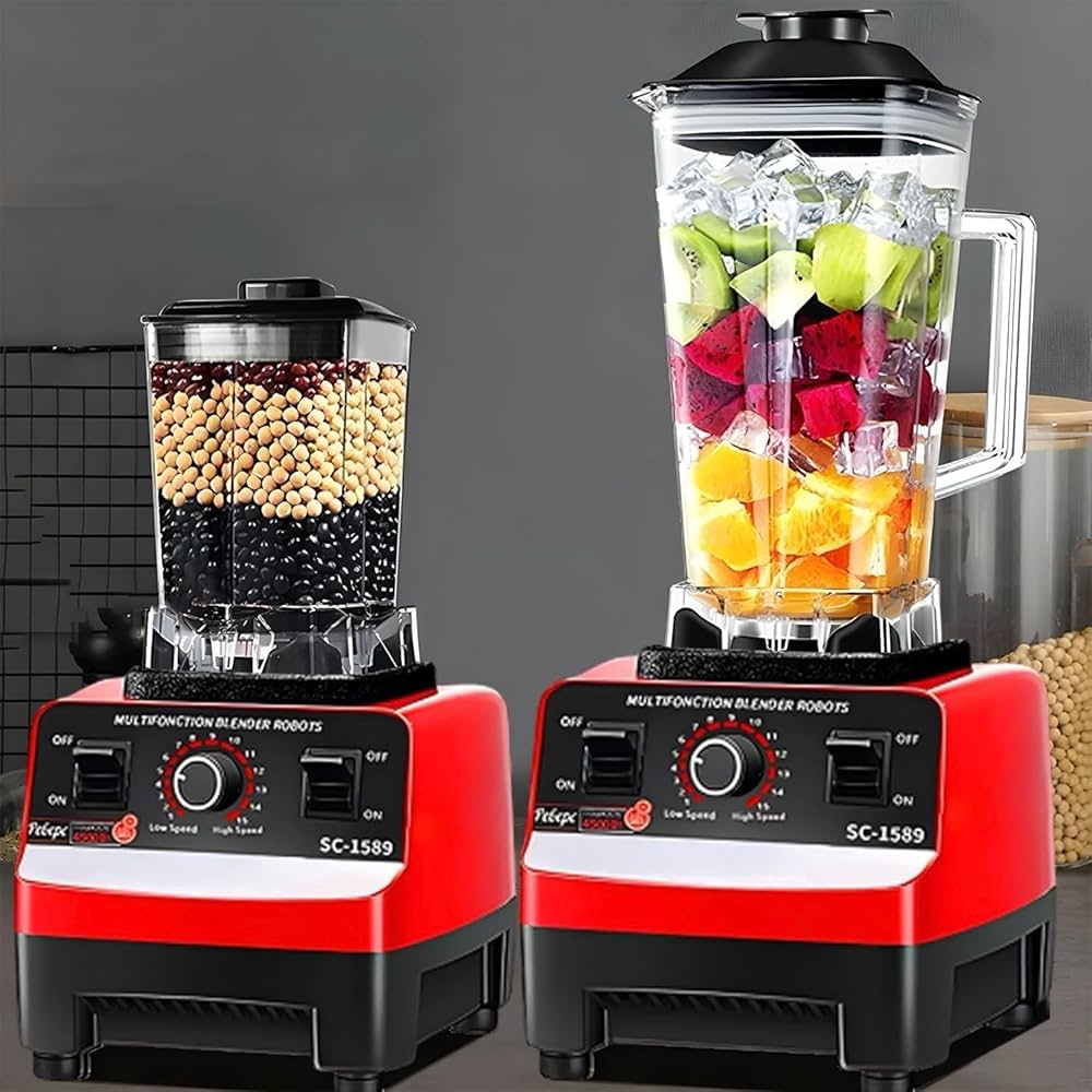 Electric Blender & Grain Grinder 2 in 1 2.5 L 5500 W – Powerful Kitchen Mixer KSA | خلاط كهربائي سيلفر كريست 2 في 1 لطحن الحبوب ومزج العصائر قوة 5500 واط في السعودية