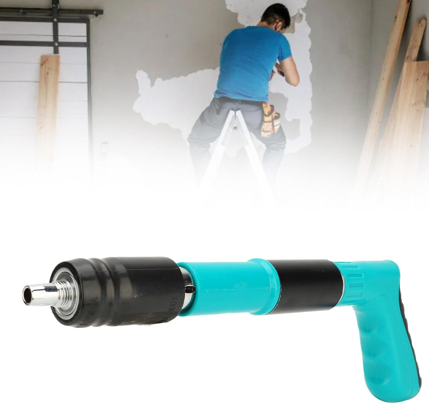 Concrete Nail Gun 5‑Speed Mini Portable – Electric Nailer with 100 Nails KSA | مسدس مسامير خرسانة 5 سرعات صغير محمول مزود بـ 100 مسمار في السعودية