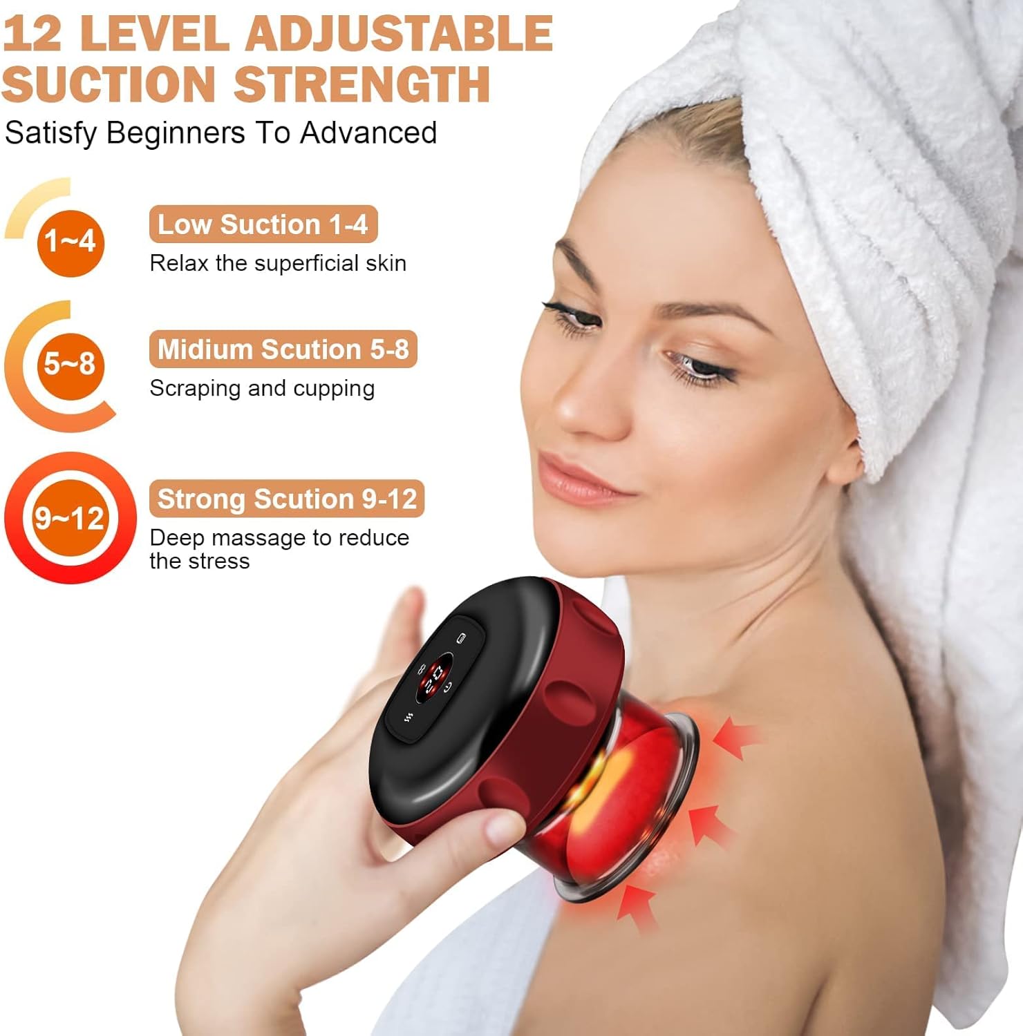 Electric Cupping Therapy 3‑in‑1 Gua Sha & Massager – Smart Suction Rechargeable Device KSA | جهاز حجامة كهربائي 3 في 1 للحجامة والتدليك وجلسات غوا شا قابل للشحن في السعودية