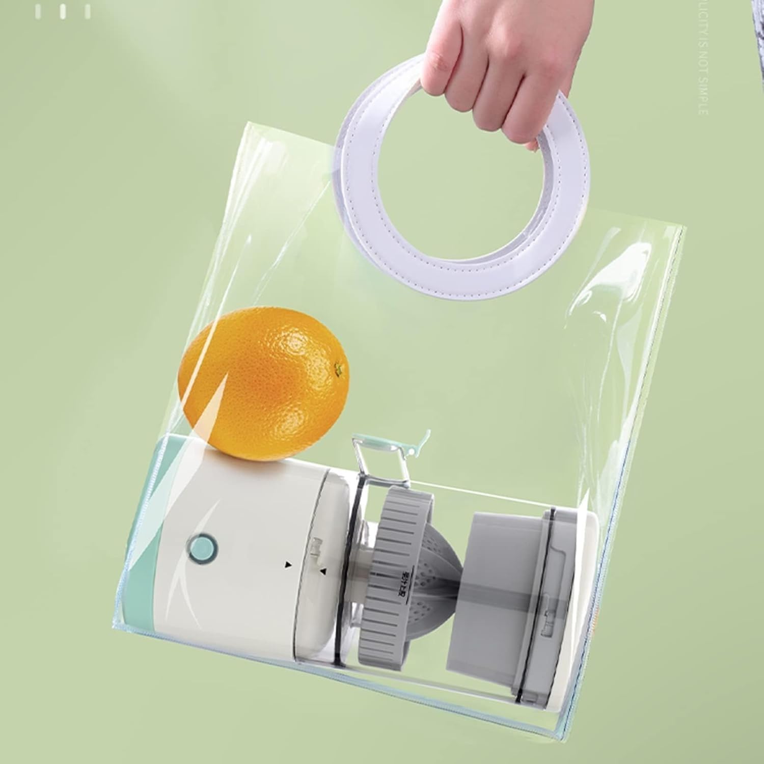 Electric Citrus Juicer 45 W USB Rechargeable – Portable Automatic Fruit Juicer KSA | عصارة فواكه حمضية كهربائية بقدرة 45 واط قابلة للشحن عن طريق USB محمولة وأوتوماتيكية في السعودية
