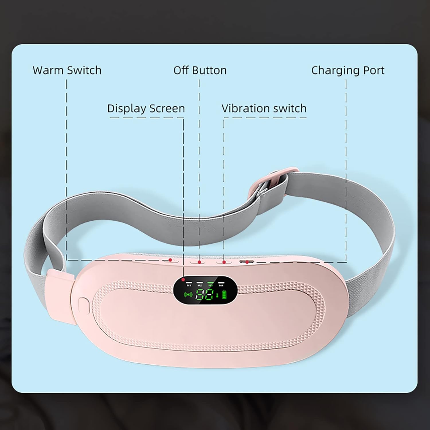 Electric Heating Pad USB Cordless – 3 Heat Levels for Pain Relief & Comfort KSA | وسادة تدفئة كهربائية لاسلكية بمنفذ USB وثلاث درجات حرارة لتخفيف الألم والراحة في السعودية