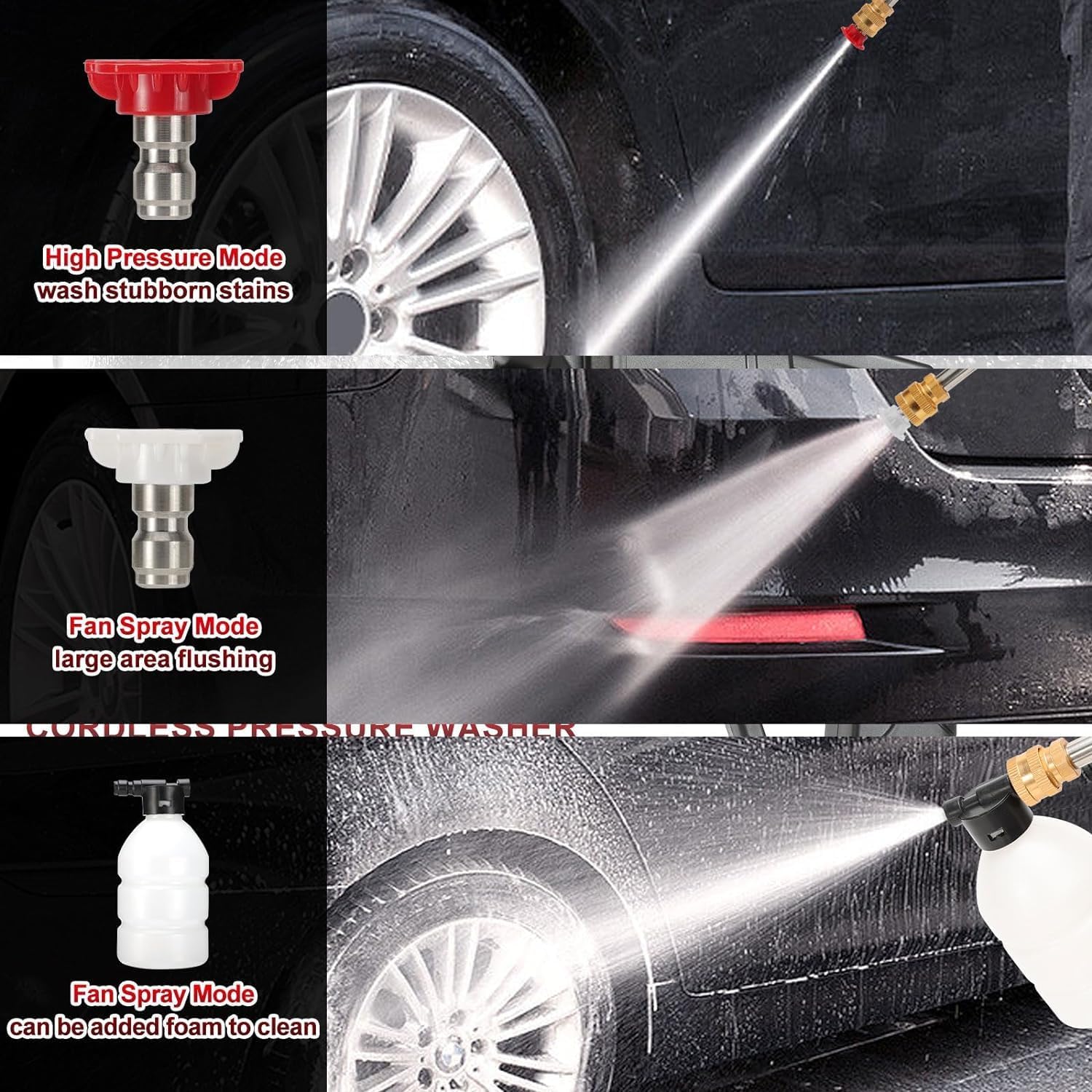 48 V Portable Pressure Washer – Cordless High Power Cleaner 12000 mAh Battery KSA | غسالة ضغط محمولة لاسلكية 48 فولت ببطارية 12000 مللي أمبير قوية للتنظيف في السعودية