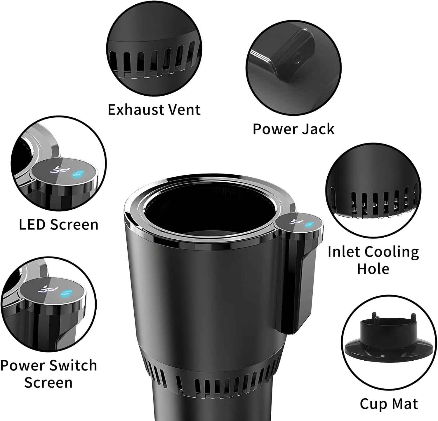 Smart Car Cup 2‑in‑1 Cooler & Heater – LED Touch Thermo Cup for Hot and Cold Drinks KSA | كوب سيارة ذكي 2 في 1 للتبريد والتسخين بشاشة لمس وإضاءة LED في السعودية