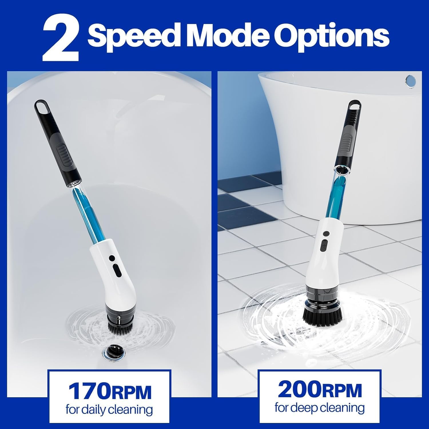 Electric Spin Scrubber 9‑in‑1 IPX7 Waterproof Type‑C Rechargeable Cleaning Brush KSA | فرشاة تنظيف كهربائية دوارة 9 في 1 مقاومة للماء IPX7 قابلة للشحن بمنفذ Type‑C في السعودية