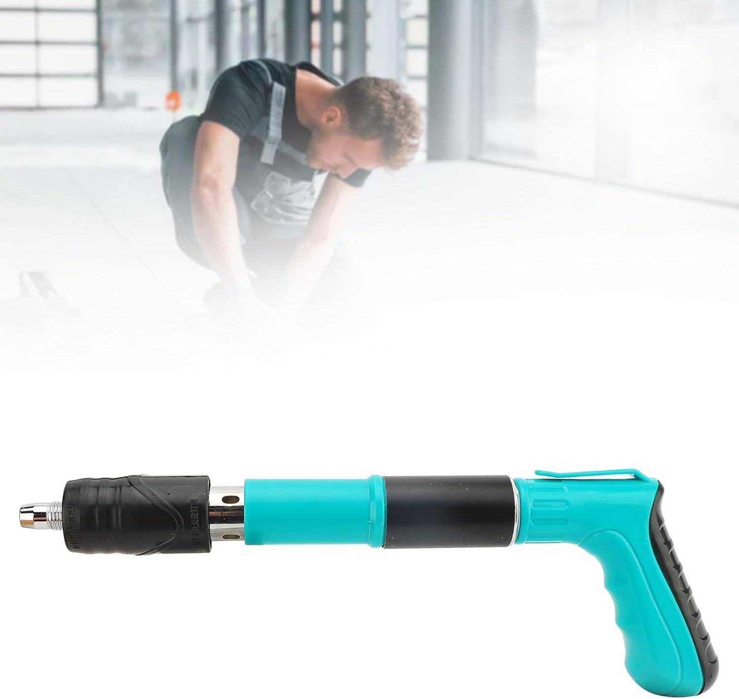 Concrete Nail Gun 5‑Speed Mini Portable – Electric Nailer with 100 Nails KSA | مسدس مسامير خرسانة 5 سرعات صغير محمول مزود بـ 100 مسمار في السعودية