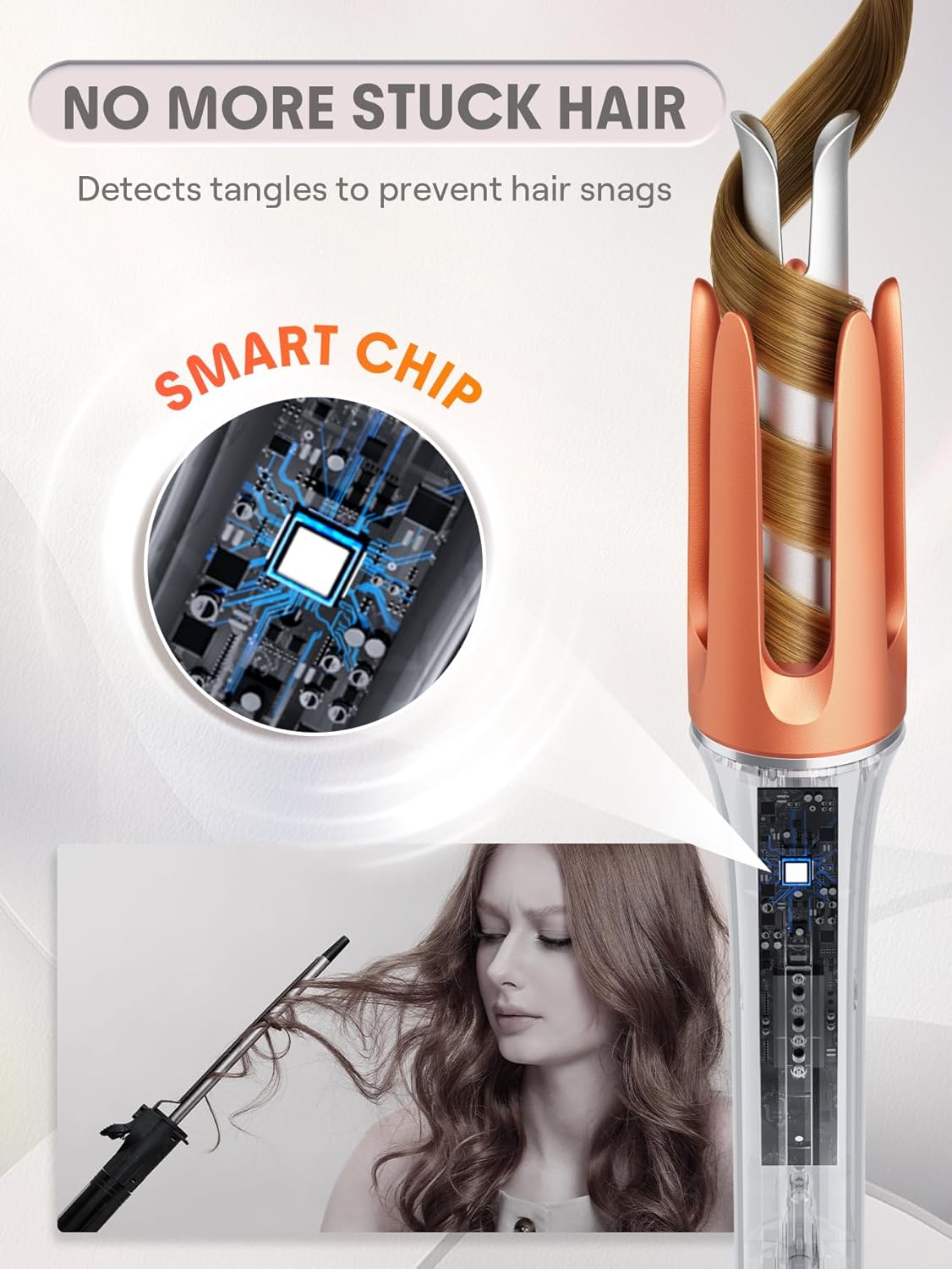 SHEGLAM Auto Curling Iron – 3 Temperature Settings & Fast Heat KSA | مكواة تجعيد شعر أوتوماتيكية من شيغلام بثلاث درجات حرارة وسرعة تسخين في السعودية