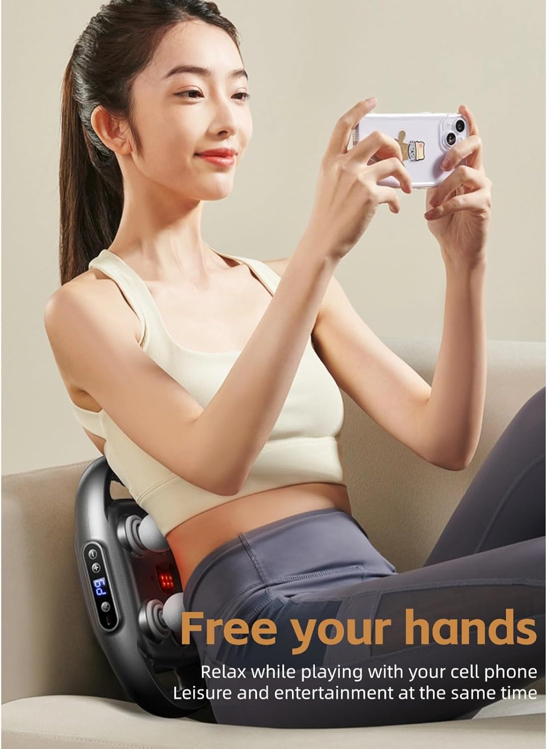 Cuifati Massage Gun 6 Heads – 9 Speed Levels & 9 Therapy Modes Deep Tissue Massager KSA | مسدس تدليك كويفاتي بـ 6 رؤوس و 9 مستويات سرعة و 9 أوضاع علاجية للتدليك العميق في السعودية