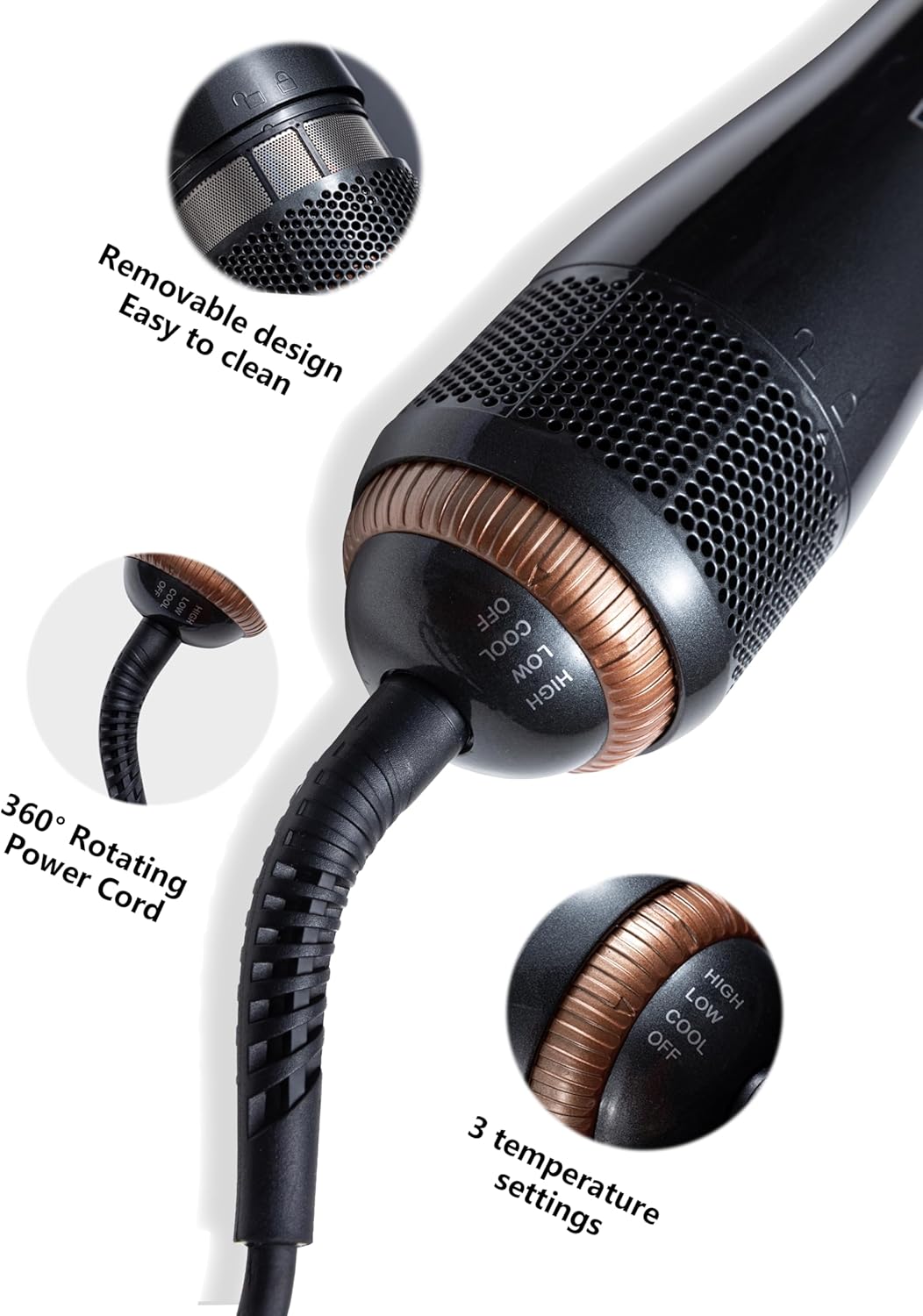 Joy Hair Dryer Styler 1200 W – Fast Drying & Lightweight Blower KSA | مجفف شعر جوي 1200 واط للتجفيف السريع والتصميم الخفي الخفيف في السعودية