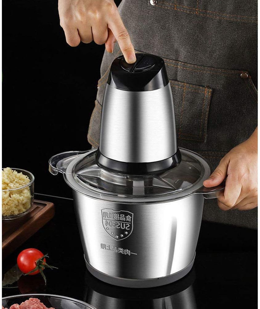 Food Chopper 3 L Stainless Steel 250 W – Electric Meat & Vegetable Grinder KSA | فرامة طعام 3 لتر ستانلس ستيل بقوة 250 واط للفرم الكهربائي للطعام واللحم في السعودية
