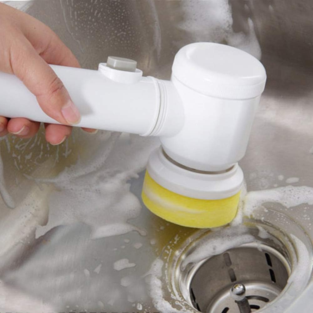 Electric Cleaning Brush 5‑in‑1 – Battery Powered Multi‑Purpose Scrubber KSA | فرشاة تنظيف كهربائية 5 في 1 متعددة الاستخدامات تعمل بالبطارية في السعودية