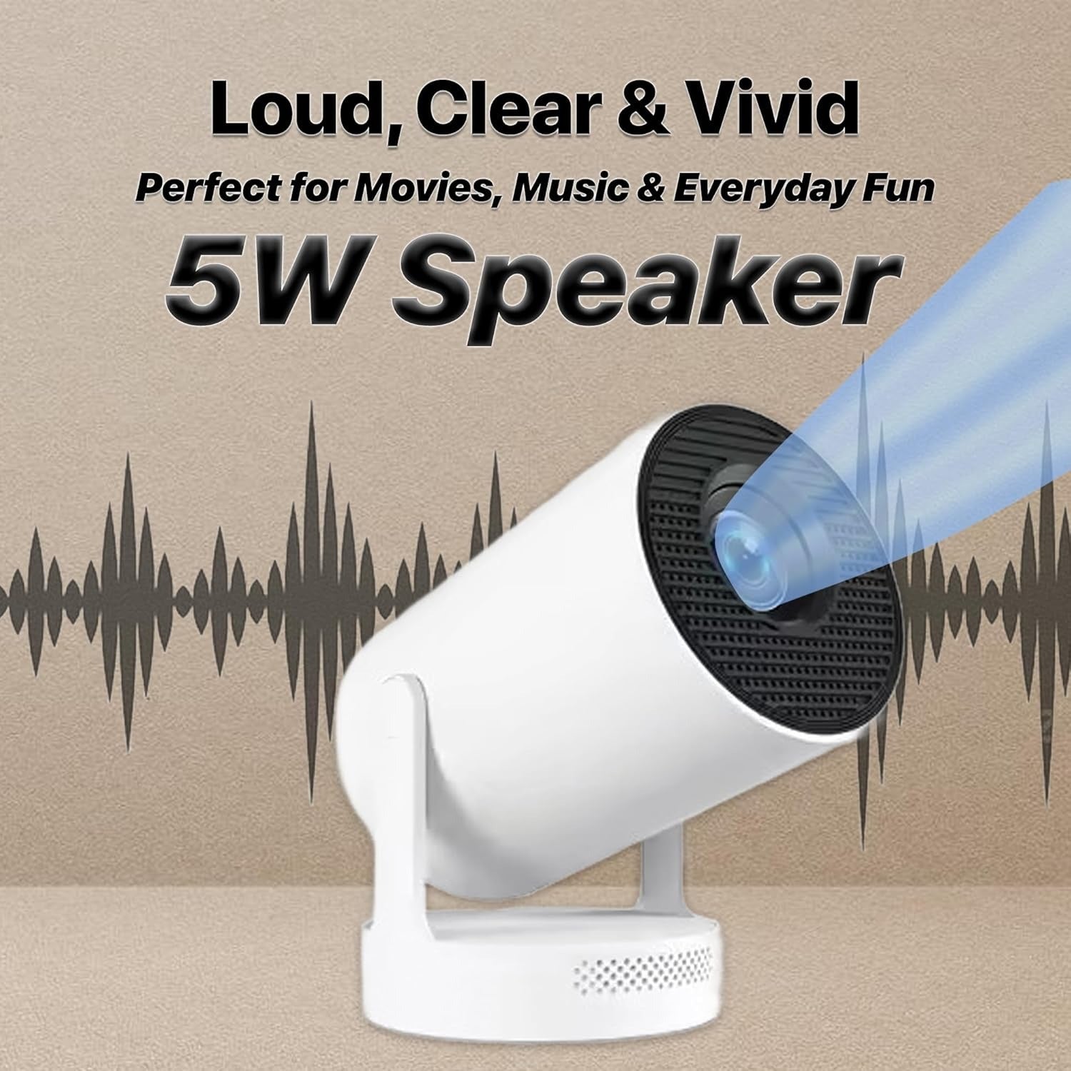 HY300 Mini Projector 4K Android 11 – WiFi Bluetooth Full HD 1080p Home Cinema KSA | جهاز عرض صغير HY300 بدقة 4K ونظام أندرويد 11 بإتصال WiFi و Bluetooth وضوح كامل 1080p للسينما المنزلية في السعودية