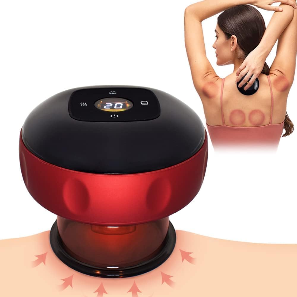 Electric Cupping Therapy 3‑in‑1 Gua Sha & Massager – Smart Suction Rechargeable Device KSA | جهاز حجامة كهربائي 3 في 1 للحجامة والتدليك وجلسات غوا شا قابل للشحن في السعودية