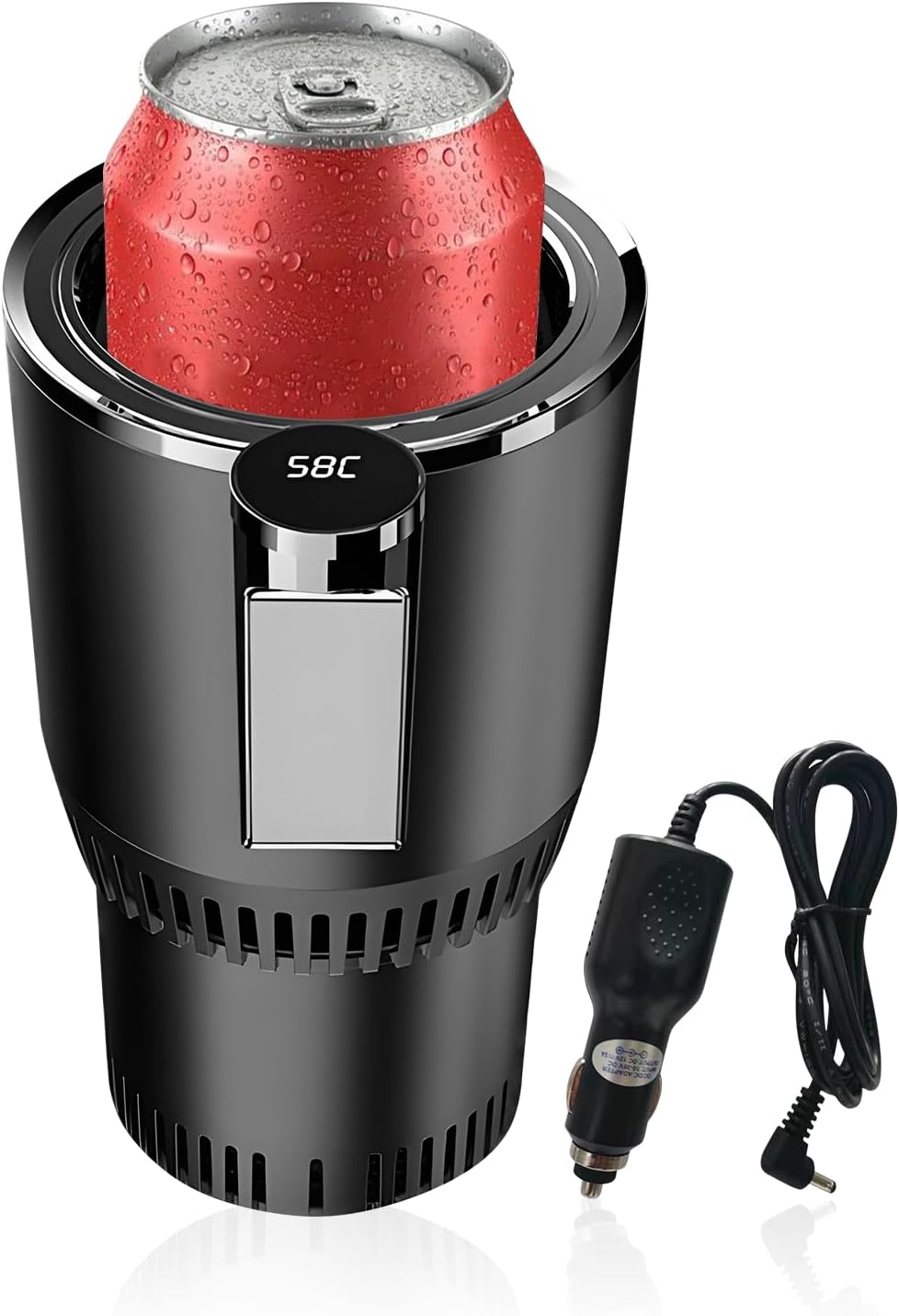 Smart Car Cup 2‑in‑1 Cooler & Heater – LED Touch Thermo Cup for Hot and Cold Drinks KSA | كوب سيارة ذكي 2 في 1 للتبريد والتسخين بشاشة لمس وإضاءة LED في السعودية