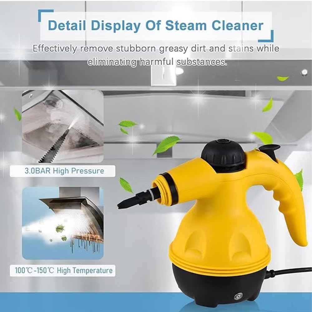High Pressure Steam Cleaner 1200 W – Multi‑Surface Cleaning with 9 Accessories KSA | جهاز تنظيف بالبخار عالي الضغط 1200 واط مع 9 ملحقات للتنظيف الشامل في السعودية