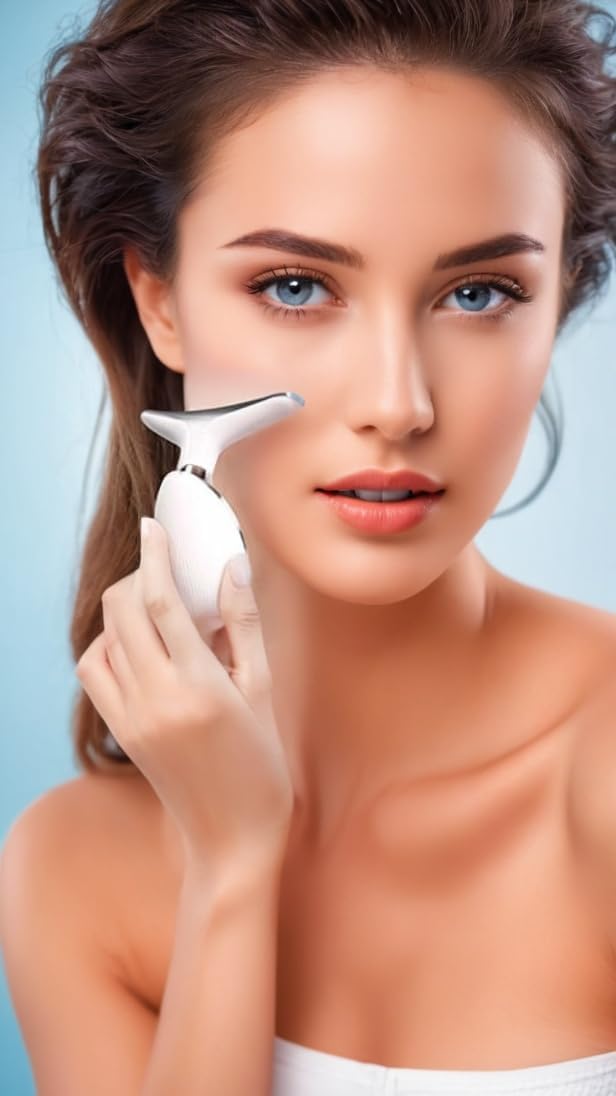 Triple Action Face & Neck Massager – Wrinkle Removal & Skin Tightening KSA | جهاز تدليك الوجه والرقبة ثلاثي الحركة لإزالة التجاعيد وشد البشرة في السعودية