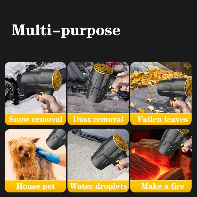 Cordless Leaf Blower with 2 Batteries – Turbo Jet Power for Efficient Outdoor Cleaning KSA | منفاخ أوراق لاسلكي ببطاريتين قابلتين للشحن بقوة توربو جيت للتنظيف الخارجي الفعّال في السعودية