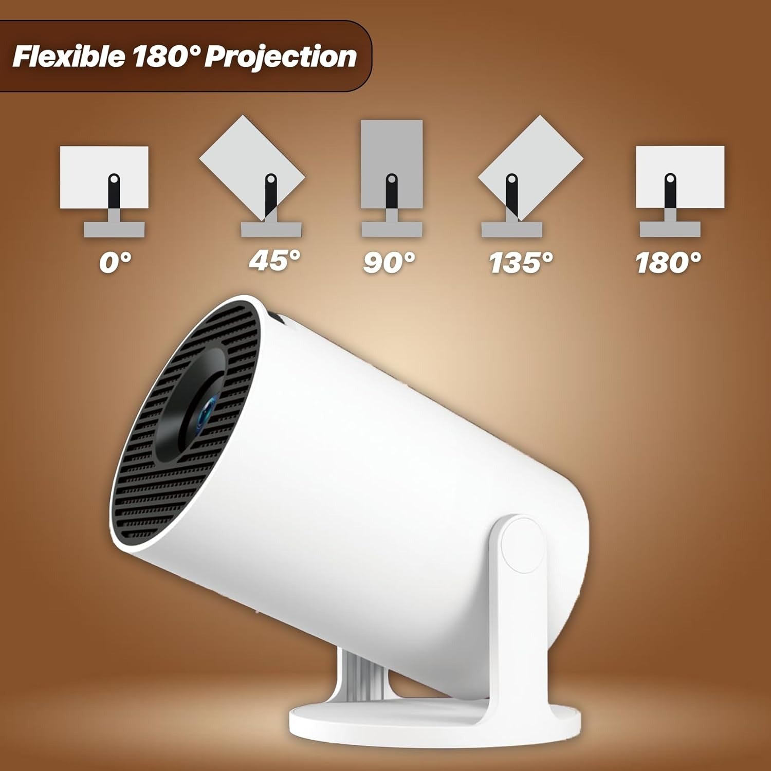 HY300 Mini Projector 4K Android 11 – WiFi Bluetooth Full HD 1080p Home Cinema KSA | جهاز عرض صغير HY300 بدقة 4K ونظام أندرويد 11 بإتصال WiFi و Bluetooth وضوح كامل 1080p للسينما المنزلية في السعودية