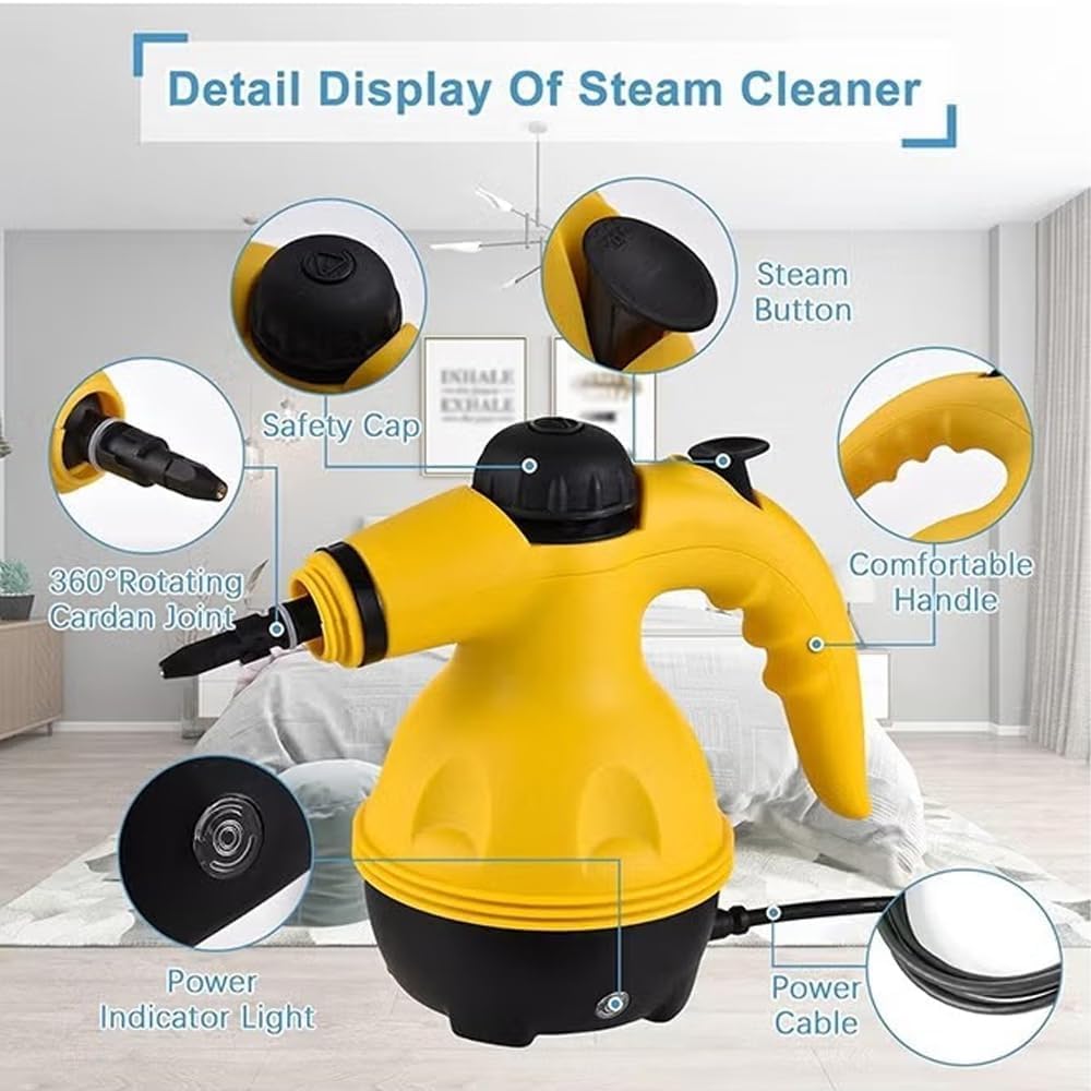 High Pressure Steam Cleaner 1200 W – Multi‑Surface Cleaning with 9 Accessories KSA | جهاز تنظيف بالبخار عالي الضغط 1200 واط مع 9 ملحقات للتنظيف الشامل في السعودية