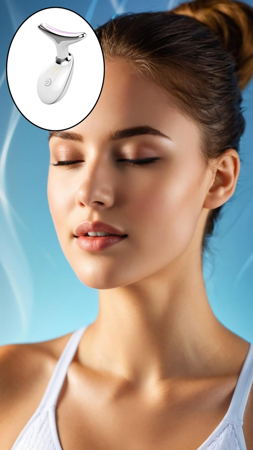 Triple Action Face & Neck Massager – Wrinkle Removal & Skin Tightening KSA | جهاز تدليك الوجه والرقبة ثلاثي الحركة لإزالة التجاعيد وشد البشرة في السعودية