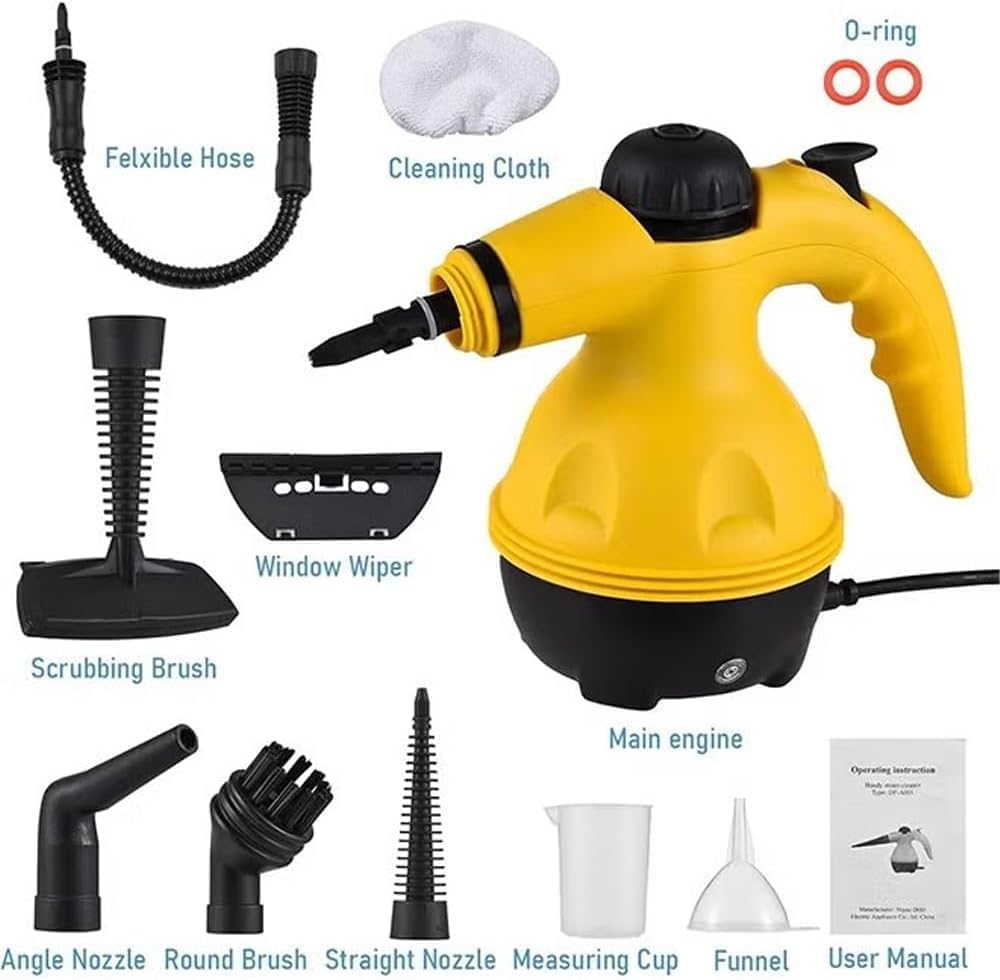 High Pressure Steam Cleaner 1200 W – Multi‑Surface Cleaning with 9 Accessories KSA | جهاز تنظيف بالبخار عالي الضغط 1200 واط مع 9 ملحقات للتنظيف الشامل في السعودية