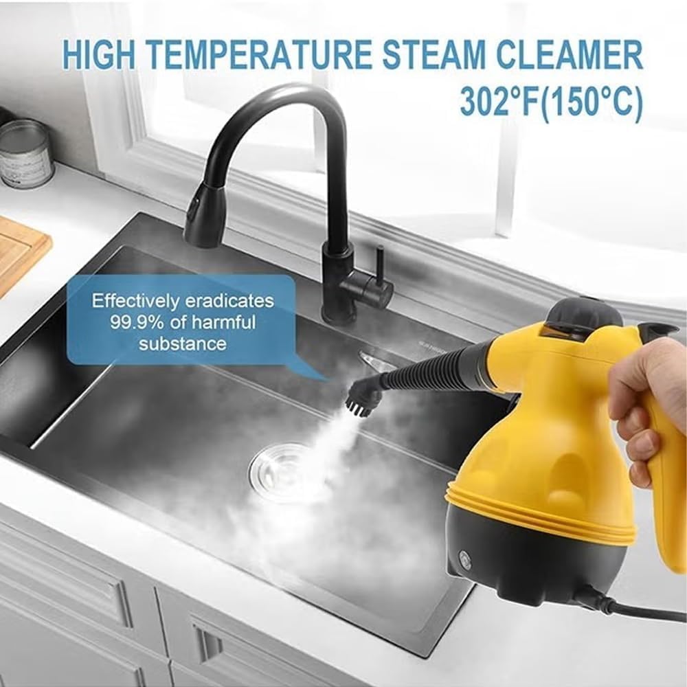 High Pressure Steam Cleaner 1200 W – Multi‑Surface Cleaning with 9 Accessories KSA | جهاز تنظيف بالبخار عالي الضغط 1200 واط مع 9 ملحقات للتنظيف الشامل في السعودية