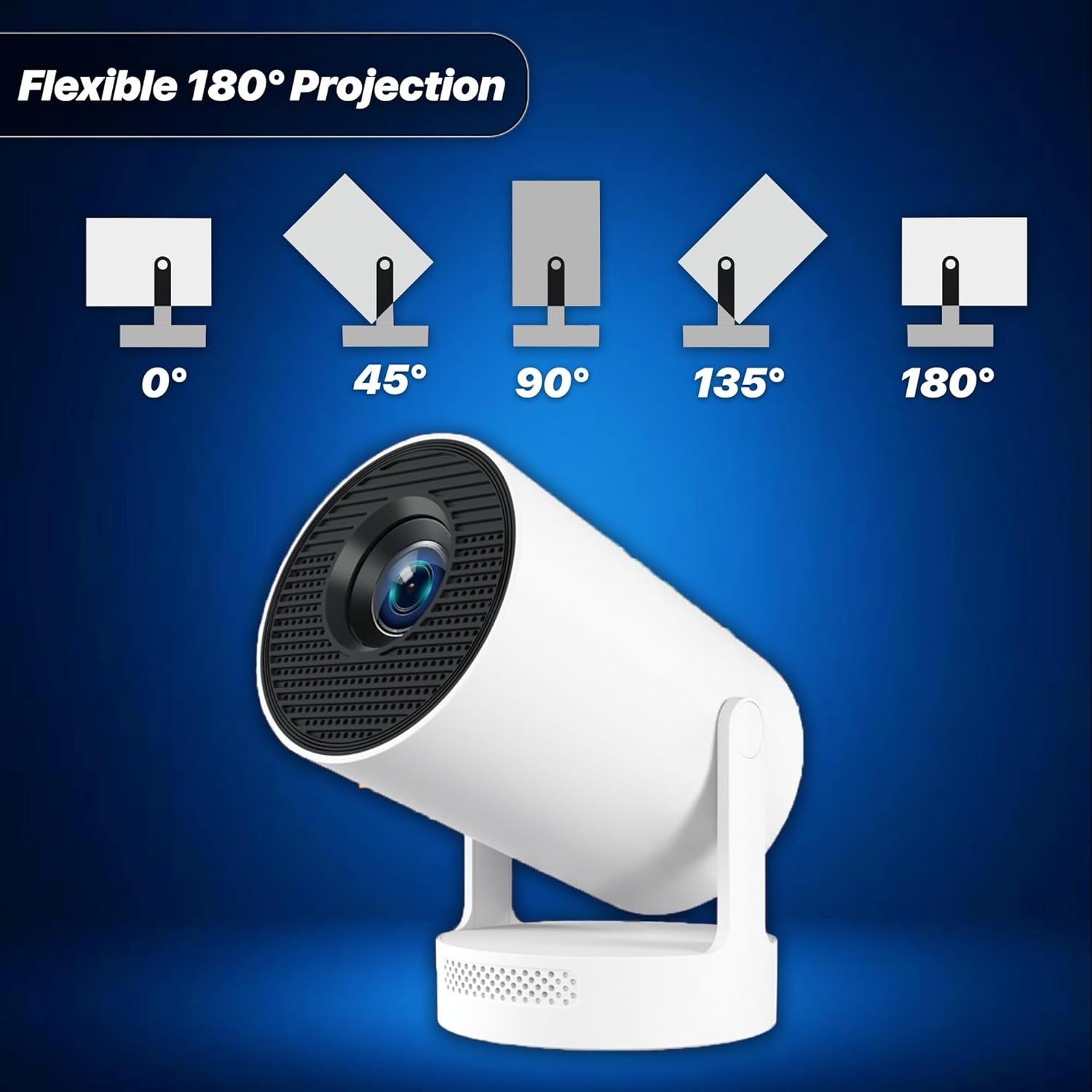 HY300 Mini Projector 4K Android 11 – WiFi Bluetooth Full HD 1080p Home Cinema KSA | جهاز عرض صغير HY300 بدقة 4K ونظام أندرويد 11 بإتصال WiFi و Bluetooth وضوح كامل 1080p للسينما المنزلية في السعودية